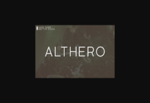 Althero Font Poster 1