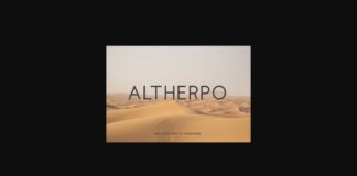 Altherpo Font Poster 1