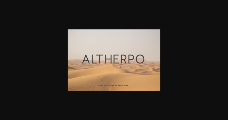 Altherpo Font Poster 1