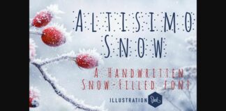 Altisimo Snow Font Poster 1