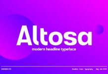 Altosa Font Poster 1