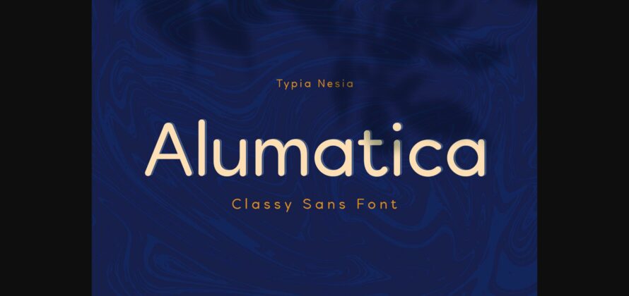 Alumatica Font Poster 3