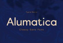 Alumatica Font Poster 1