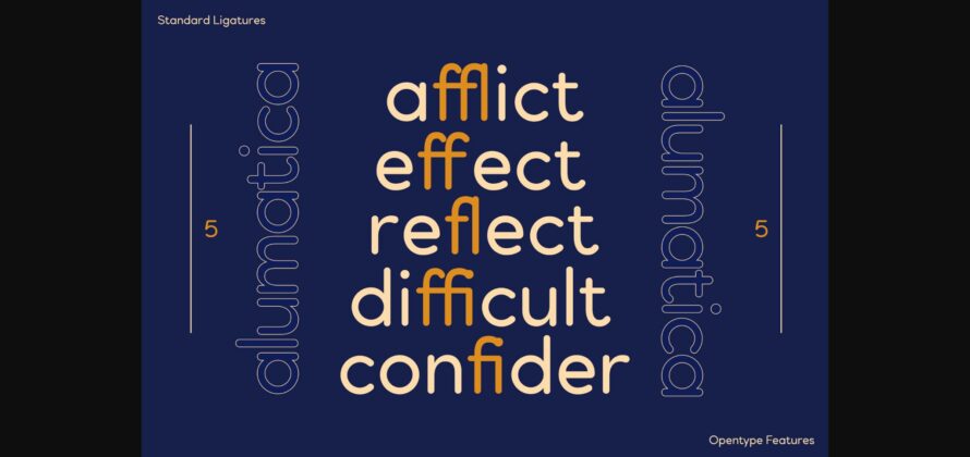Alumatica Font Poster 7