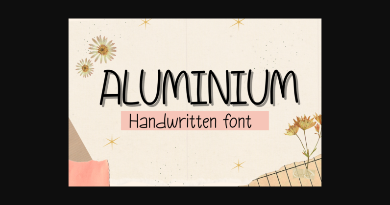 Aluminium Font Poster 3