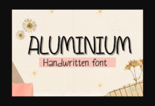 Aluminium Font Poster 1
