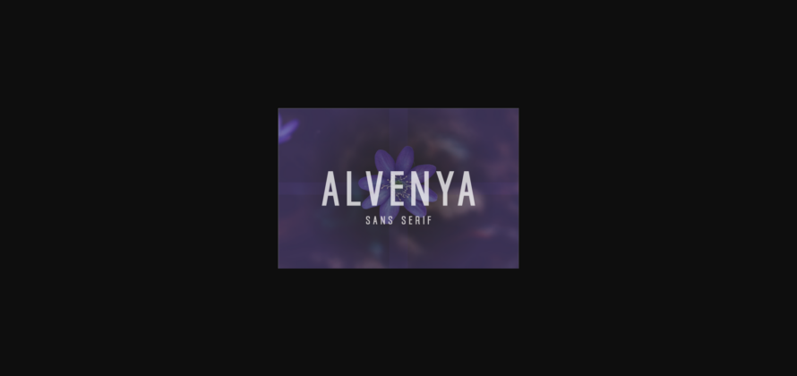 Alvenya Font Poster 3