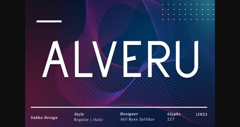 Alveru Font Poster 3