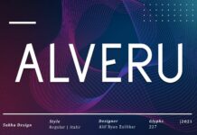 Alveru Font Poster 1