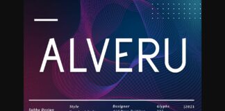 Alveru Font Poster 1