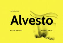 Alvesto Font Poster 1