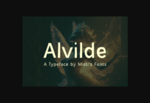 Alvilde Font Poster 1