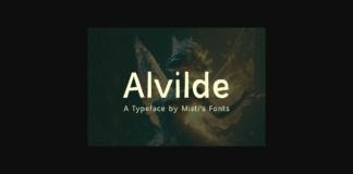 Alvilde Font Poster 1