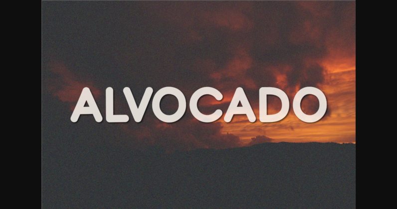 Alvocado Font Poster 3