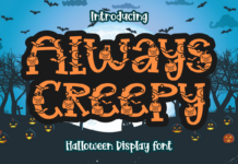 Always Creepy Font Poster 1