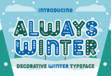 Always Winter Font Poster 1