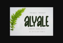 Alyale Font Poster 1