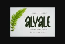 Alyale Font Alyale Font Poster 1