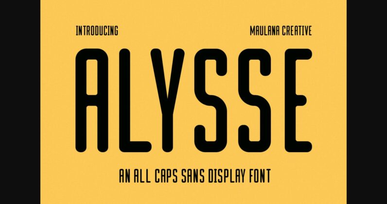 Alysse Font Poster 3
