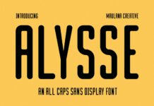 Alysse Font Poster 1