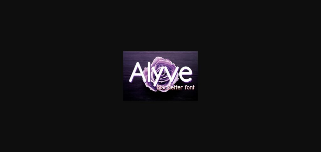 Alyve Font Poster 3