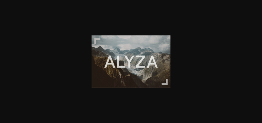 Alyza Font Poster 3