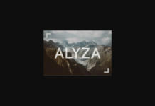 Alyza Font Alyza Font Poster 1