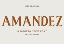 Amandez Font Poster 1