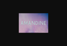 Amandine Font Poster 1