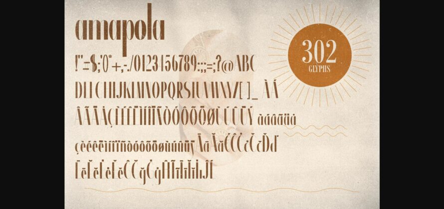 Amapola Font Poster 8