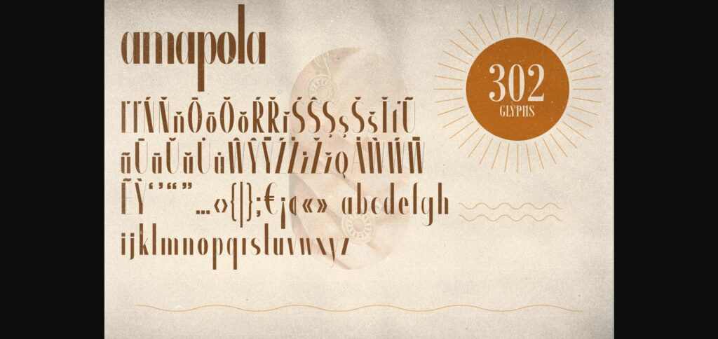 Amapola Font Poster 9