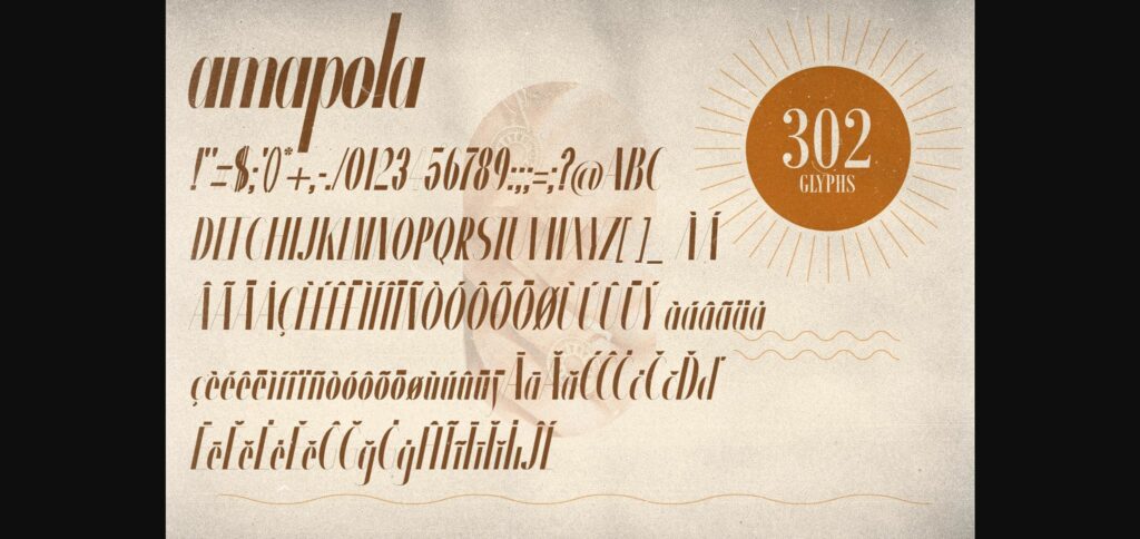 Amapola Font Poster 10