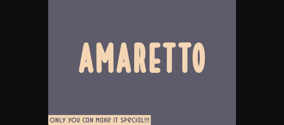 Amaretto Font Poster 3