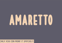 Amaretto Font Poster 1