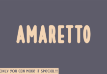 Amaretto Font Amaretto Font Poster 1