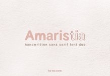 Amaristia Font Poster 1