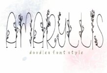 Amaryllis Font Poster 1