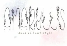 Amaryllis Font Amaryllis Font Poster 1