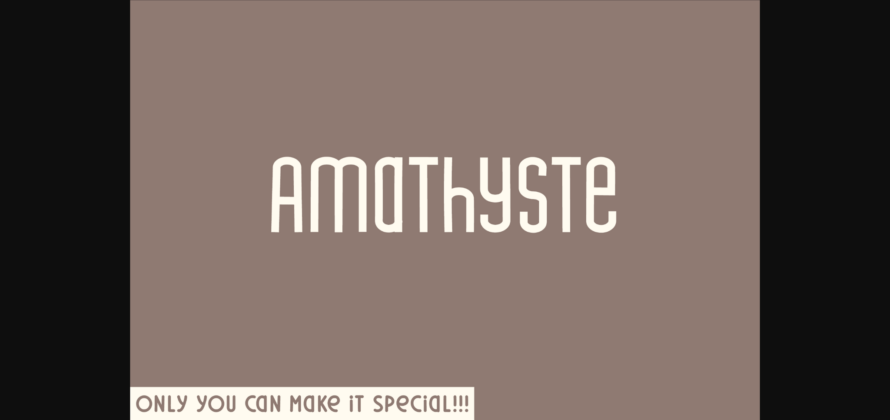 Amathyste Font Poster 3