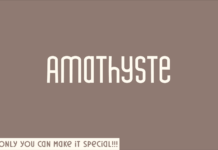 Amathyste Font Poster 1