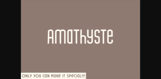 Amathyste Font Poster 1