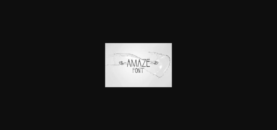 Amaze Font Poster 3