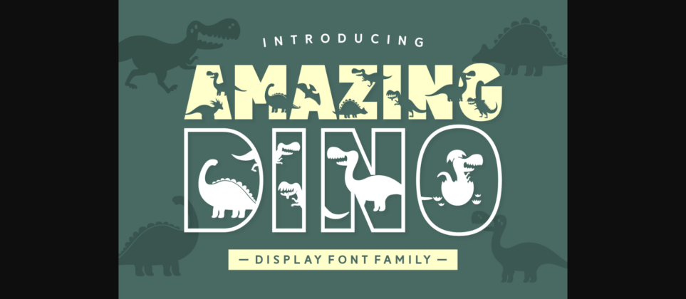 Amazing Dino Font Poster 3