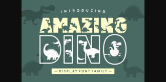 Amazing Dino Font Poster 1