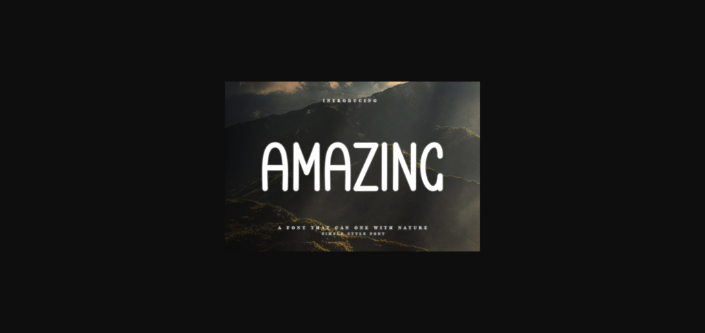 Amazing Font Poster 1