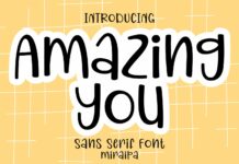Amazing You Font Poster 1