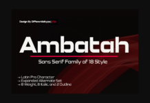 Ambatah Font Poster 1