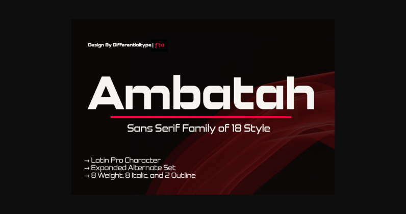 Ambatah Font Poster 1