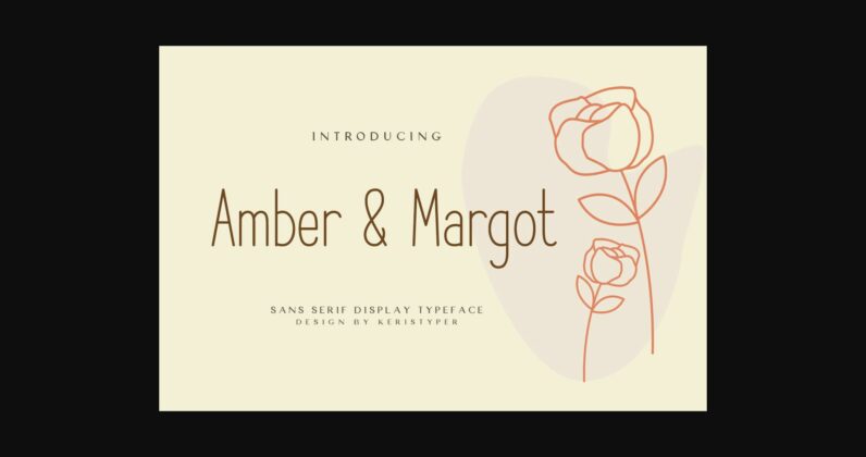Amber & Margot Font Poster 3