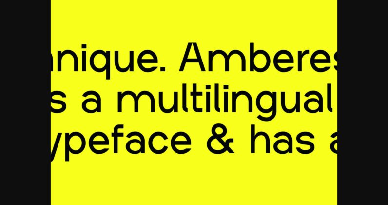 Amberes Font Poster 7